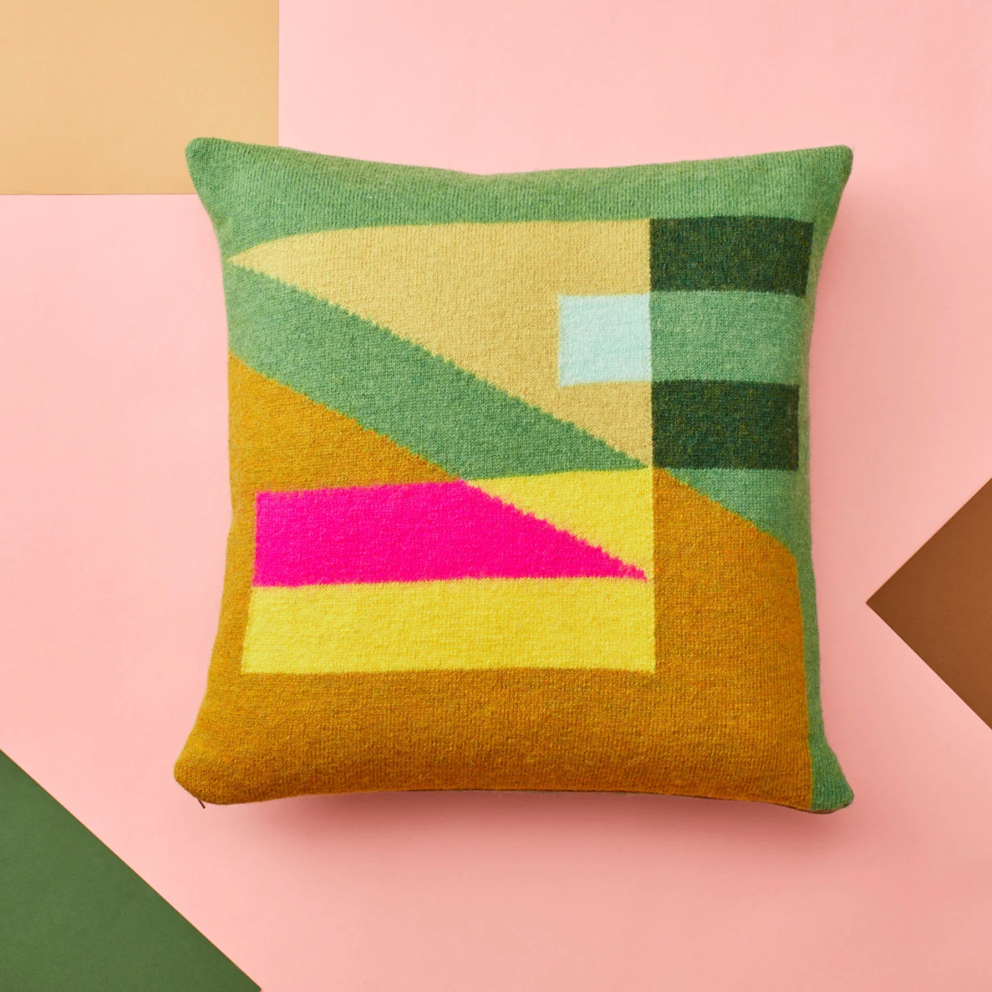 Tilt Square Cushion - Green